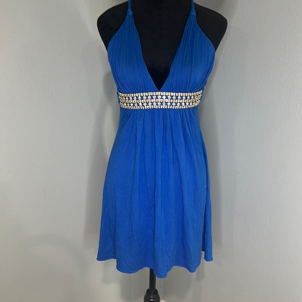 Sky brand blue mini dress/tunic size M